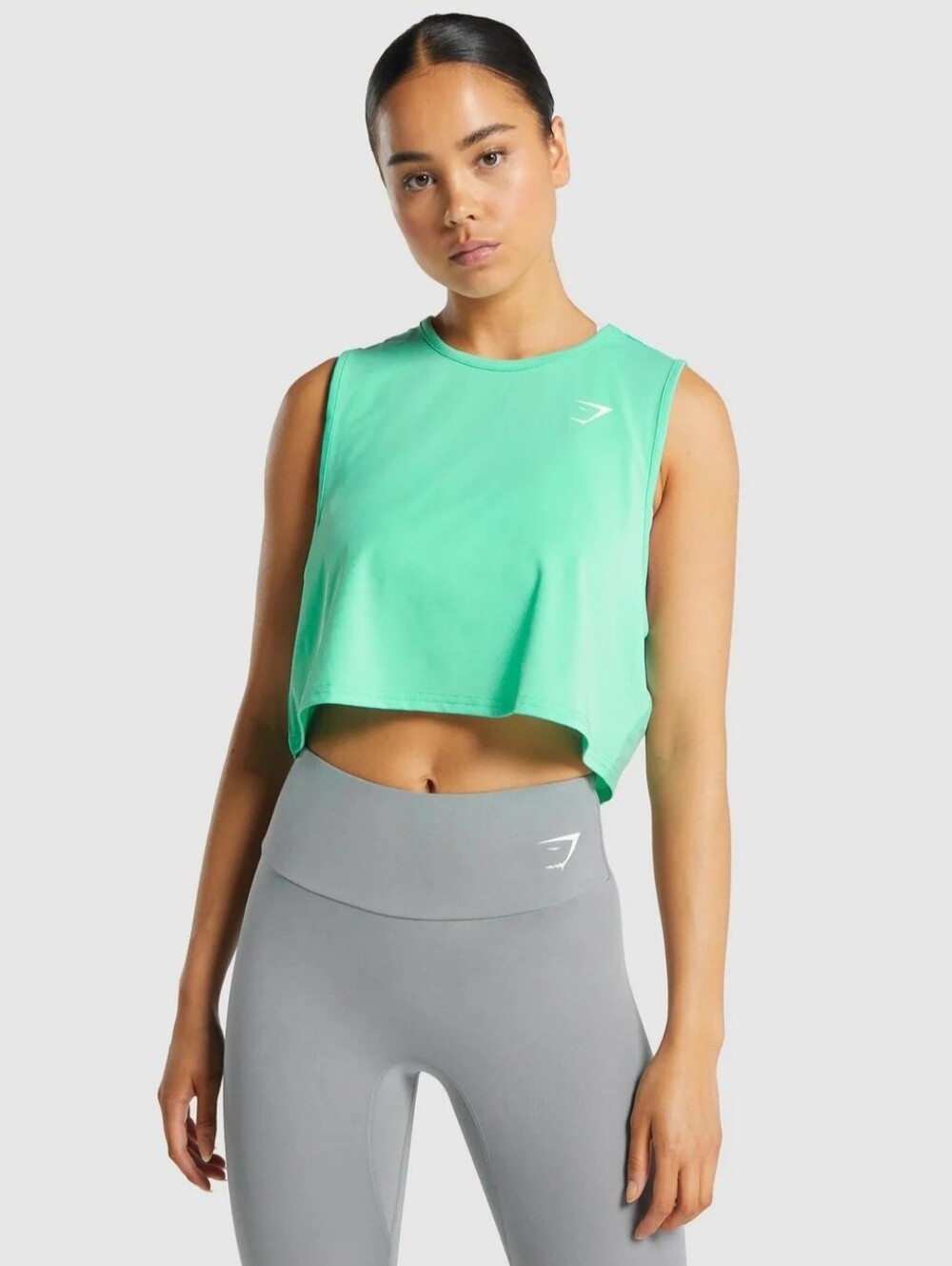 Gymshark Women's Training Crop Tank Top Mint Blue